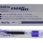 Pentel Refill Ink for BL57/BL77 EnerGel Liquid Gel Pen, 0.7mm, Metal Tip, Blue Ink, Box of 12 (LR7-C-12)